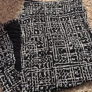 Black and White Patterned Maxi Dress